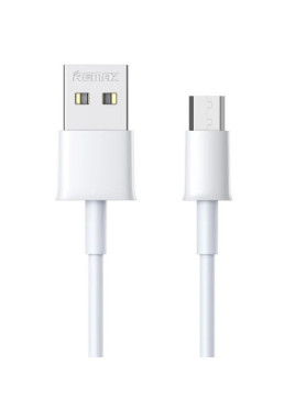 Remax RC-163M Regular USB 2.0 to micro USB Cable Λευκό 1m (RC-163M)