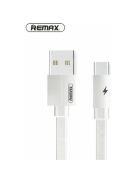 Remax Kerolla RC-094a Flat USB 2.0 Cable USB-C male - USB-A Λευκό 2m (14943)