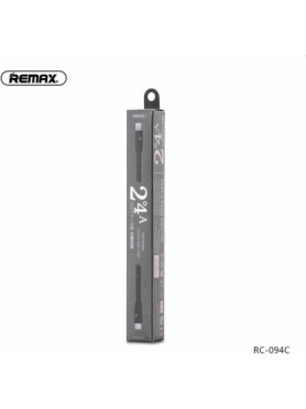 Remax Braided / Flat USB to Lightning Cable Μαύρο 2m (Kerolla)