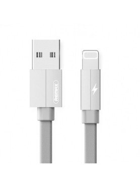 Remax Braided / Flat USB to Lightning Cable Λευκό 2m (Kerolla)