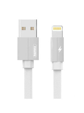 Remax Braided / Flat USB to Lightning Cable Λευκό 2m (Kerolla)