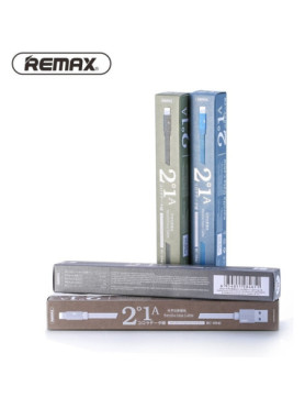 Remax Braided / Flat USB to Lightning Cable Λευκό 2m (Kerolla)