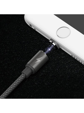 Remax Gravity RC-095a Braided / Magnetic USB 2.0 Cable USB-C male - USB-A Χρυσό 1m