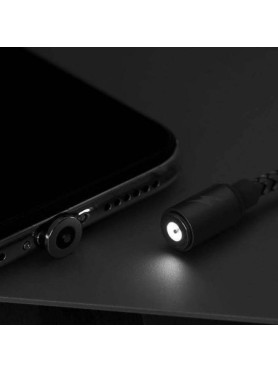 Remax Gravity RC-095a Braided / Magnetic USB 2.0 Cable USB-C male - USB-A Χρυσό 1m