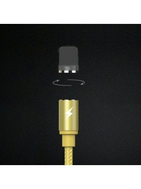 Remax Braided / Magnetic USB to Lightning Cable Μαύρο 1m (Gravity)