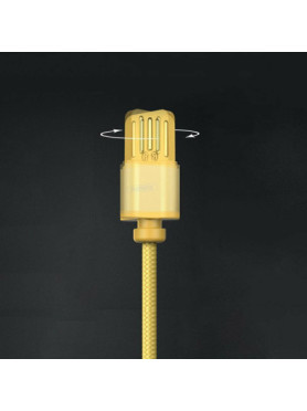 Remax Braided / Magnetic USB to Lightning Cable Μαύρο 1m (Gravity)
