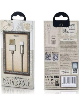 Remax Braided / Magnetic USB to Lightning Cable Χρυσό 1m (Gravity)