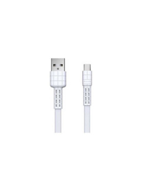 Remax Armor RC-116a Flat USB 2.0 Cable USB-C male - USB-A Λευκό 1m