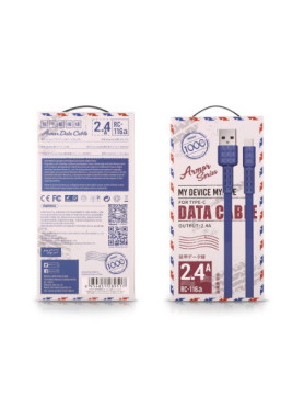 Remax Armor RC-116a Flat USB 2.0 Cable USB-C male - USB-A Λευκό 1m