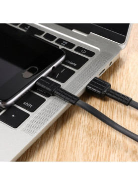 Remax Armor RC-116a Flat USB 2.0 Cable USB-C male - USB-A Λευκό 1m