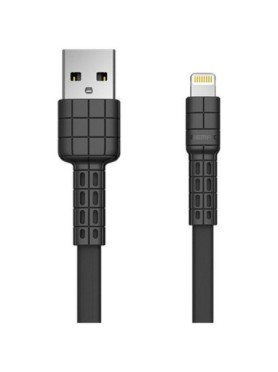 Remax RC-116i Flat USB to Lightning Cable Μαύρο 1m