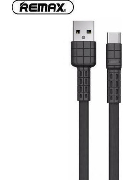 Remax Flat USB 2.0 to micro USB Cable Μαύρο 1m (Armor)