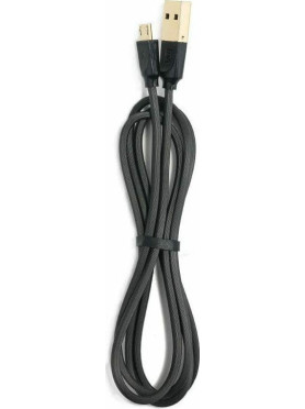 Remax Regular USB 2.0 to micro USB Cable Μαύρο 1m (RC-041m)