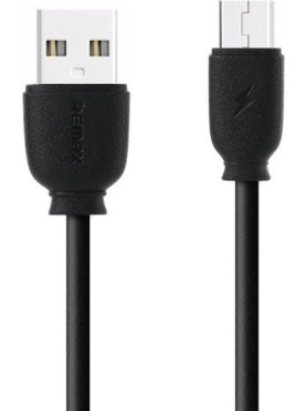 Remax Regular USB 2.0 to micro USB Cable Μαύρο 1m (Suji)
