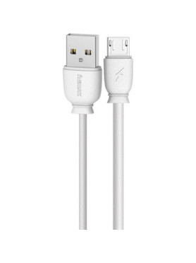 Remax RC-134m Regular USB 2.0 to micro USB Cable Λευκό 1m
