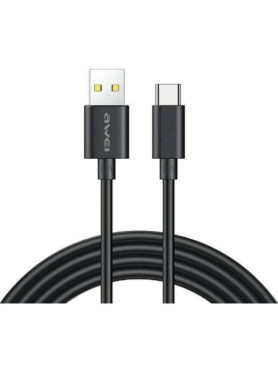 Awei CL-113T USB 2.0 Cable USB-C male - USB-A Μαύρο 0.30m (AW-CL-113T)