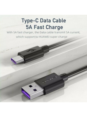 Awei CL-113T USB 2.0 Cable USB-C male - USB-A Μαύρο 0.30m (AW-CL-113T)