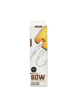Moxom MX-CB135 USB 2.0 Cable USB-C male - USB-C 60W Λευκό 2m
