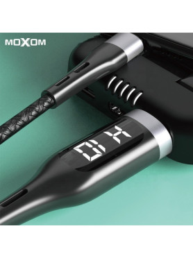 Moxom MX-CB39 Braided USB to Lightning Cable Μαύρο 1m