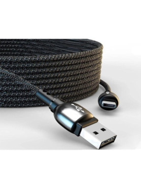 Moxom Braided / Regular USB 2.0 Cable USB-C male - USB-A Γκρι 4m (MX-CB44)