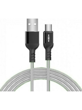 Moxom Braided / Regular USB 2.0 Cable USB-C male - USB-A Γκρι 4m (MX-CB44)