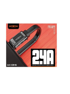 Moxom MX-CB45 Regular USB 2.0 to micro USB Cable Μαύρο 1m (DRK0300MXCB45MICRO)