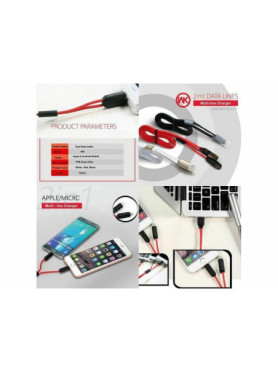 WK Flat USB 2.0 to micro USB Cable Μαύρο 1m (WDC-001)