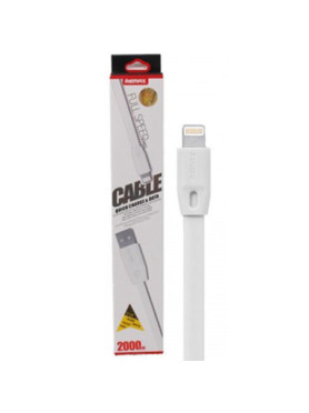 Remax Flat USB to Lightning Cable Λευκό 2m (Full Speed)