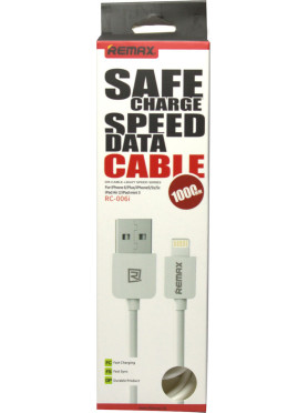 Remax Regular USB to Lightning Cable Λευκό 1m (Light)
