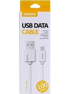 Remax Regular USB 2.0 to micro USB Cable Λευκό 1m (Data Cable)