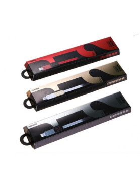 Remax RC-026T Flat USB to micro USB / Lightning Cable Μαύρο 1m