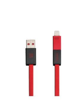 Remax RC-026T Flat USB to Lightning / micro USB Cable Κόκκινο 1m