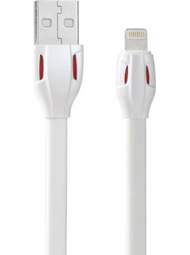 Remax Flat USB to Lightning Cable Λευκό 1m (Laser)