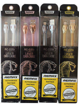 Remax Flat USB to Lightning Cable Λευκό 1m (Laser)