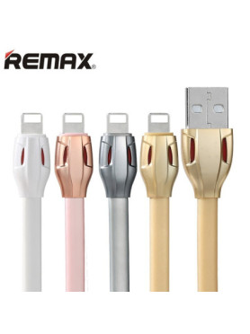 Remax Flat USB to Lightning Cable Λευκό 1m (Laser)