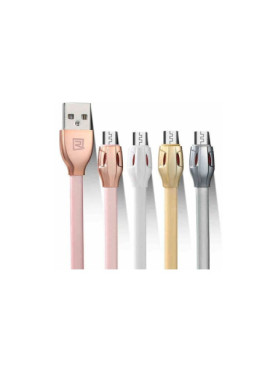 Remax Flat USB 2.0 to micro USB Cable Γκρι 1m (Laser)