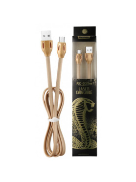 Remax Regular USB 2.0 to micro USB Cable Χρυσό 1m (Laser)