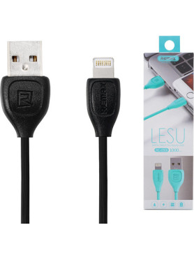 Remax Regular USB to Lightning Cable Μαύρο 1m (Lesu)