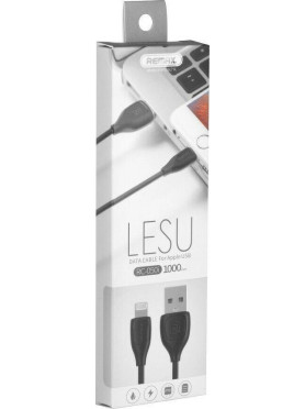 Remax Regular USB to Lightning Cable Μαύρο 1m (Lesu)