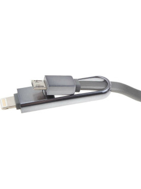Remax Finchy Φορτιστής Αυτοκινήτου 3.4A με μία Θύρα: 1xUSB μαζί με Καλώδιο Lightning / Micro-USB Ασημί