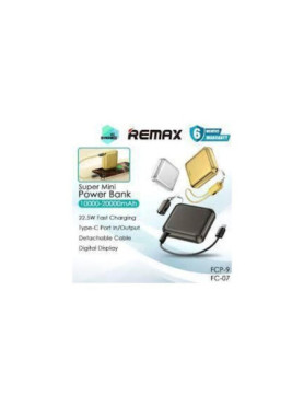 Remax FCP-9 Power Bank 10000mAh 22.5W με Θύρα USB-C Power Delivery Χρυσό