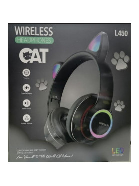 L450 Ασύρματα / Ενσύρματα Over Ear Ακουστικά με 10 ώρες Λειτουργίας Μαύρα