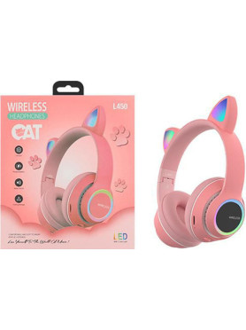 L450 Ασύρματα / Ενσύρματα Over Ear Ακουστικά με 10 ώρες Λειτουργίας Ροζ