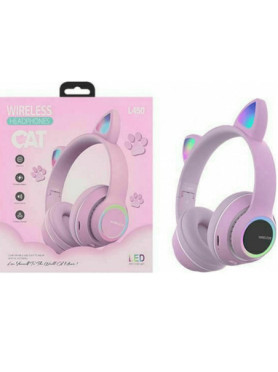 L450 Ασύρματα / Ενσύρματα Over Ear Ακουστικά με 10 ώρες Λειτουργίας Μωβ