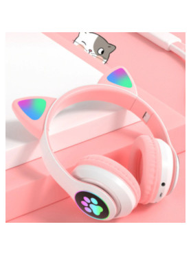 L550 Ασύρματα Bluetooth Παιδικά Over Ear Ακουστικά με 9 ώρες Λειτουργίας Ροζ
