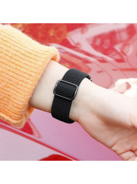 Watchband Hoco Wh03 Jane Eyre Series Από Ultra-thin Nylon Για Samsung Huawei Xiaomi Vivo Κα 22mm Universal Μαύρο