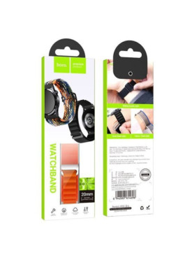 WH05 Λουράκι Υφασμάτινο Πορτοκαλί (Samsung Huawei Xiaomi Vivo OPPO κ.α. 22mm Universal)