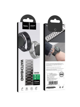 Watchband Hoco Wh06 Grand Series Για Samsung Huawei Xiaomi Vivo Oppo Κα 20mm Universal Μαύρο