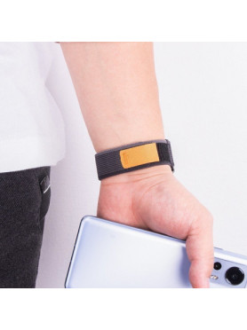 Hoco Watchband Hoco Wh04 Belle Series Από Nylon Για Samsung Huawei Xiaomi Vivo Oppo Κα 20mm Universal Μαύρο-γκρι 40505 694200761