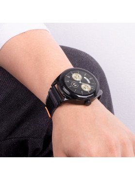 Hoco Watchband Hoco Wh04 Belle Series Από Nylon Για Samsung Huawei Xiaomi Vivo Oppo Κα 20mm Universal Μαύρο-γκρι 40505 694200761